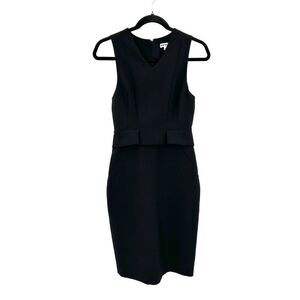 WHISTLES Black Bodycon Sleeveless Cocktail Knee Length Sheath Dress Size 2